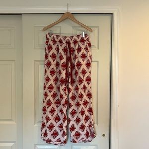 Aerie Pajama Pants with Ruffle Buttoms